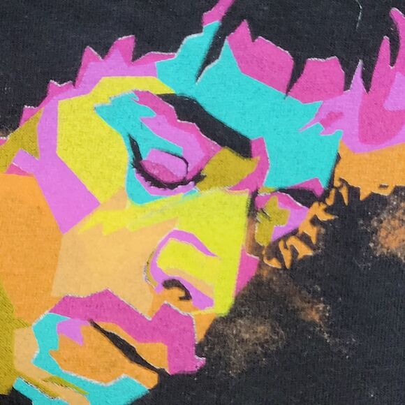 Jimmy-Hendrix Colorful Shirt Womens Large 20x26 Black - Picture 12 of 12